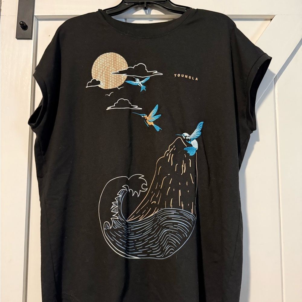 YoungLA Black Tee